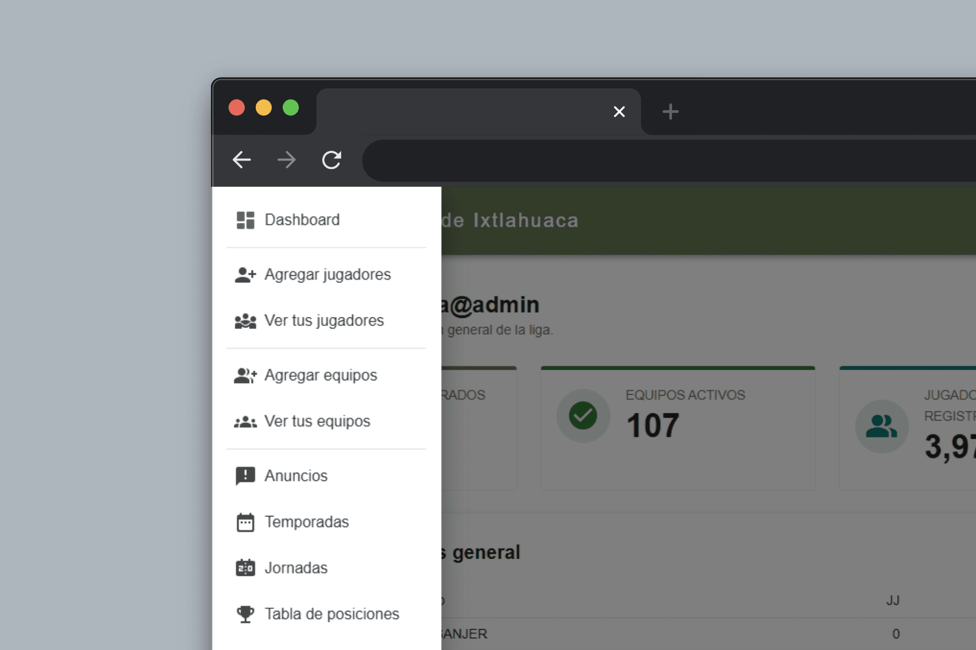 Muestra de un proyecto